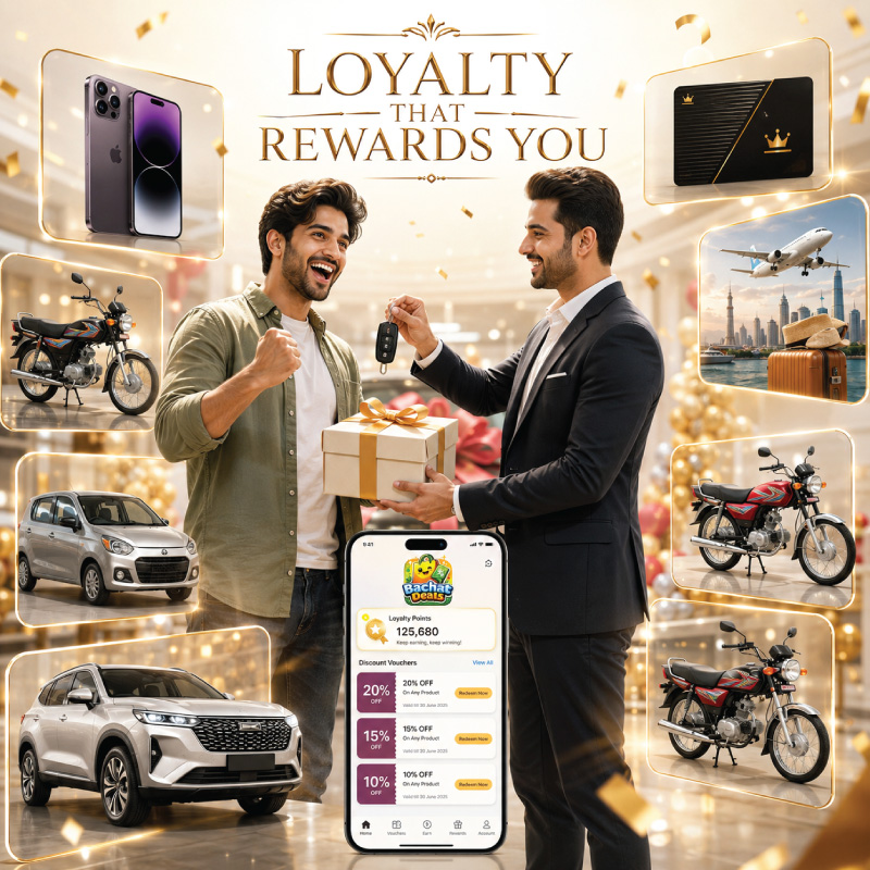Bachat Deals loyalty points rewards from free subscription to luxury car